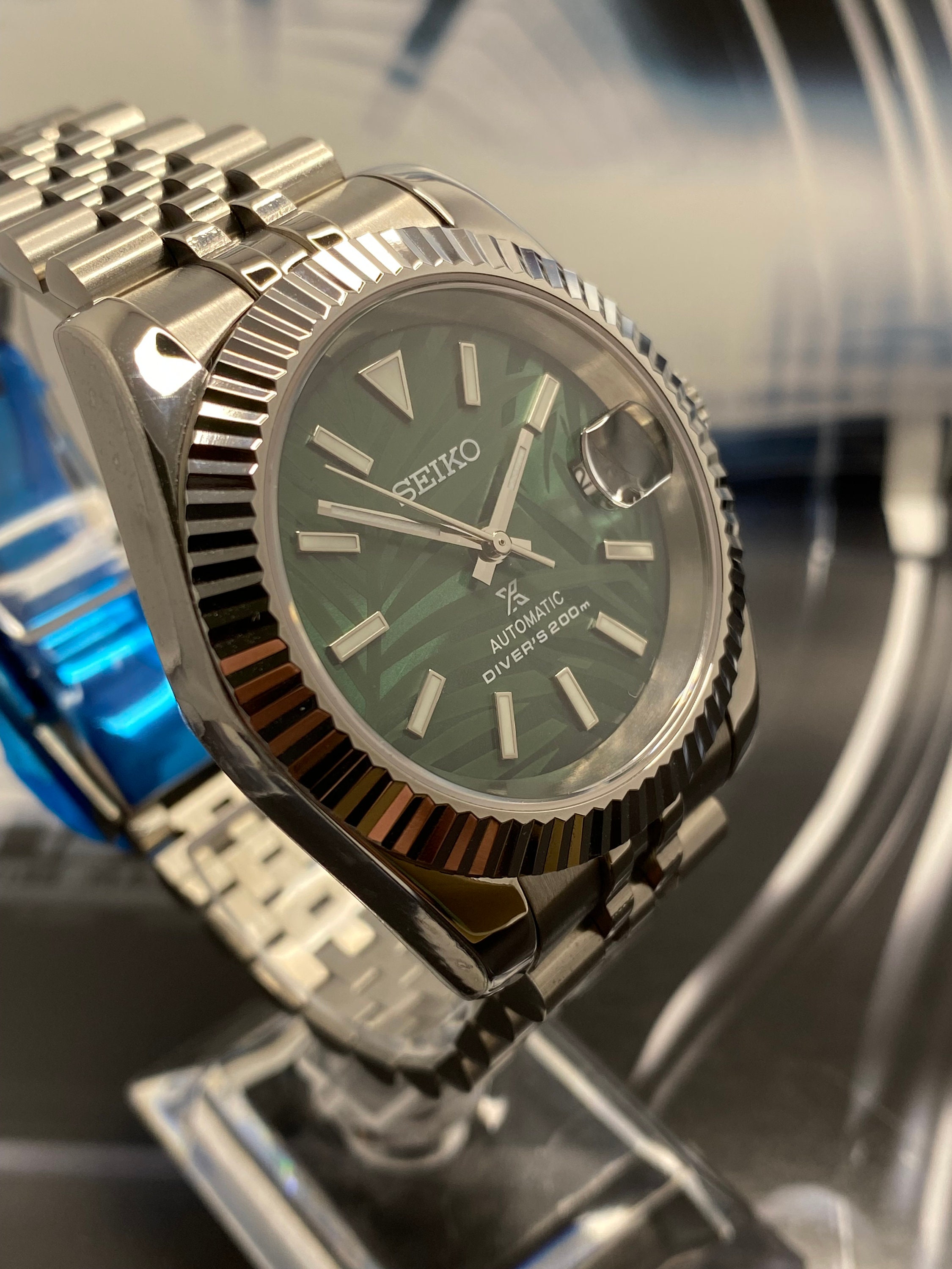 Seiko Mod Palm Datejust - Etsy Israel