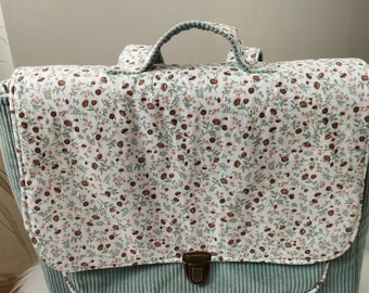 Cartable personnalisé, Cartable CP, Cartable maternelle, Cartable velours ,cartable Fille , cartable garçon.