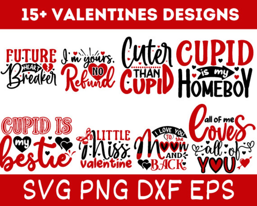 Valentine's Day SVG Bundle / Love SVG Bundle / Cut Files / Commercial ...
