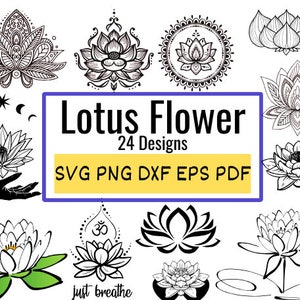 蓮 SVG、蓮の花 SVG、蓮のクリップアート、蓮の Cricut、蓮のカット ファイル、蓮の花のクリップアート、蓮のシルエット、ヒンズー教 SVG、花 SVG