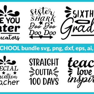 School svg bundle | Cute School Sayings svg bundle | Teacher svg bundle | Teacher Quote Svg Teacher Svg Teacher Life Svg Back to School Svg