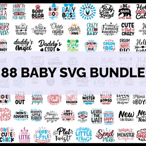 Baby Svg Bundle, New Borm Svg, Baby Quotes bundle Funny baby sayings svg, Cute baby svg Babies svg, baby boy svg, baby girl svg, baby png,