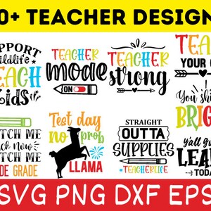 Teacher Svg Bundle, Teacher svg, School svg, Teacher Quote Svg, Teacher Appreciation, Teach Love Inspire, Back to School, svg cutting files