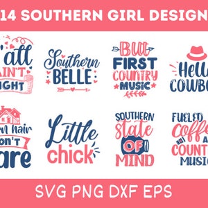 Southern girl SVG - Cut file - DXF file - Southern shirt SVG - Country girl svg - Country shirt svg - Cowgirl svg - Southern mom svg