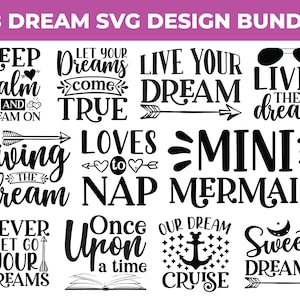 Droom svg bundel, Droom citeert svg
