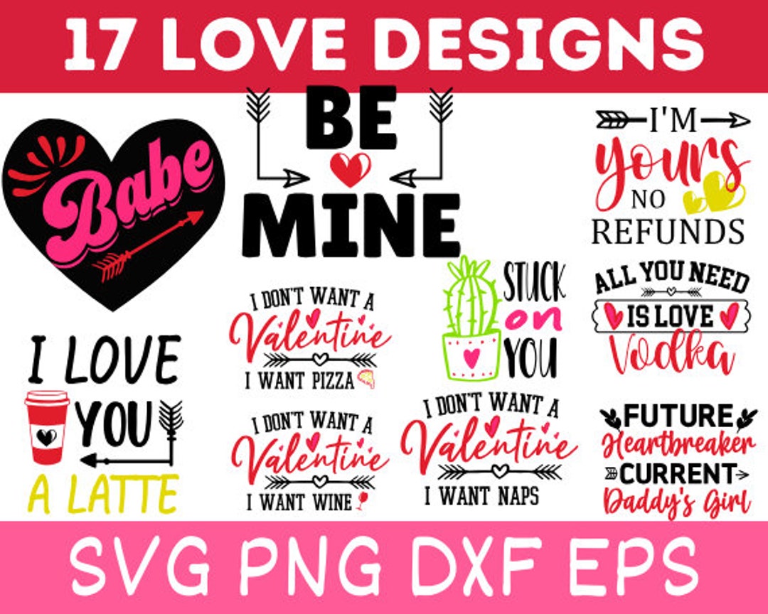 Valentines SVG Bundle, Love Svg Bundle, Valentines Day SVG Bundle ...