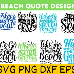Summer Beach Bundle SVG, Beach Svg Bundle, Summertime, Funny Beach Quotes Svg, Salty Svg Png Dxf Sassy Beach Quotes Summer Quotes Svg Bundle