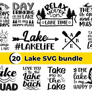 Lake svg bundle | Lake quotes svg | Lake House Svg | Summer Svg | Camping Svg | Fishing Svg | Vacation Svg | Cut Files For Cricut