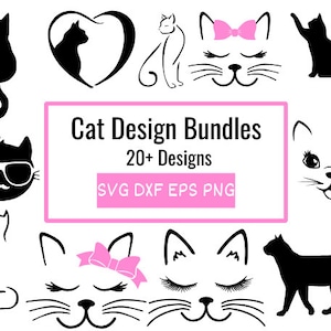 Cute Cat SVG Bundle, Cat SVG, Kitten SVG, Cat lady svg, Funny cat svg, cat lover svg, cats svg, kitty svg, Cut File Cricut, Silhouette