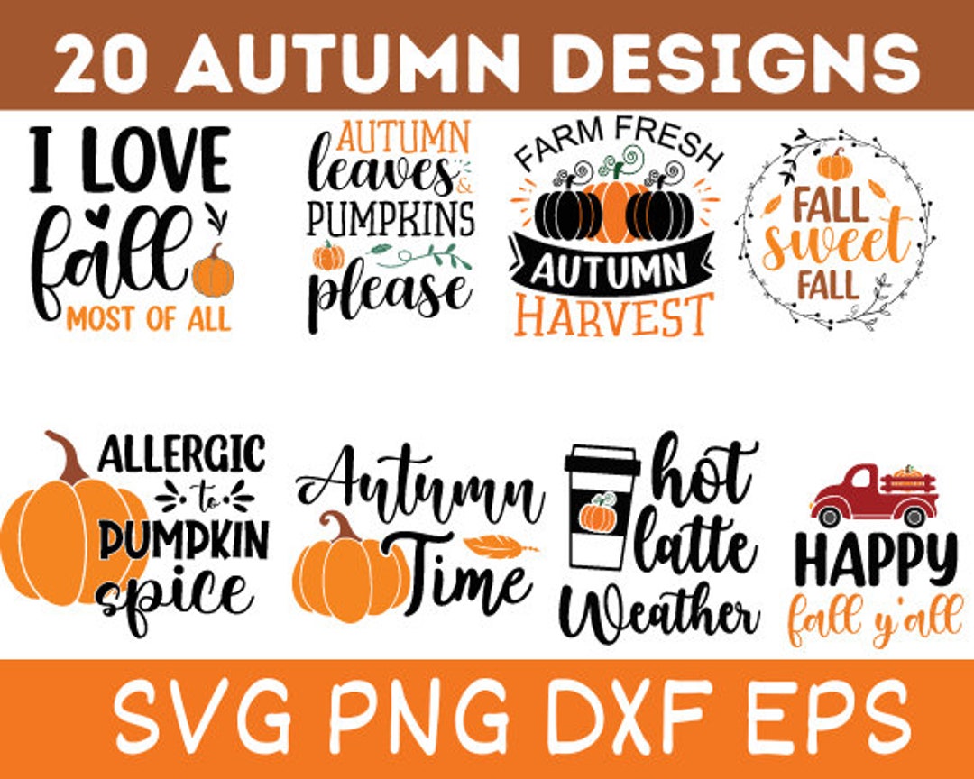Autumn SVG Bundle, Fall SVG Bundle, Thanksgiving Svg, Fall Svg, Autumn