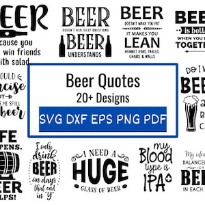 Beer Quotes SVG bundle, beer glass SVG, Beer mugs cups SVG png, Beer svg file for cricut, cut file, png, Beer Mug Svg / Instant Download