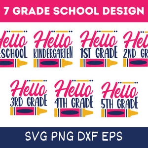 Back To School HUGE BUNDLE, Grade Level Shirt svg Bundle, 80+ Designs, Heather Roberts Art Bundle, Cut Files Cricut, Silhouette
