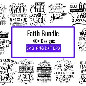 Faith SVG Bundle, Bible Verse SVG, Bible quotes svg, Religious SVG, Inspirational Quotes, Christian  Quotes Svg, christian svg, Bible svg