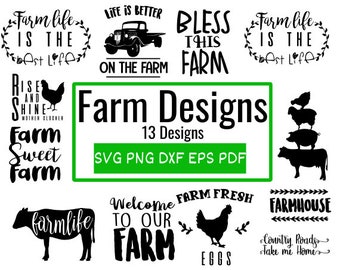 Farm Quotes Svg, Farm Animals Bundle,  Farming Svg, Farm Cut, Farmhouse Print, FARM ANIMALS SVG, Animals Svg, Farm svg , Farm Animals Cricut