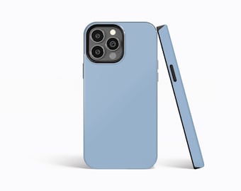 SIERRA BLUE Matte Minimalist Phone Case | iPhone 15/14/13/12/11 Pro Max MagSafe | Galaxy S23/S22/S21 Ultra | Pixel 6/7 Pro | Slim Tough