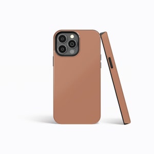 BURNT ORANGE Phone Case Pastel Phone Case | iPhone 16/15/14/13/12 Pro Max MagSafe | Galaxy S24/S23/S22 Ultra | Pixel 7/8/9 | Slim Tough