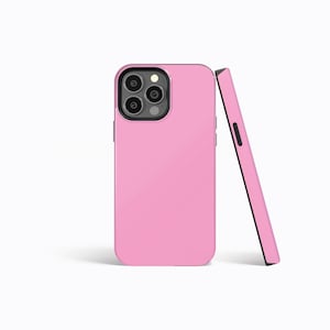 HOT PINK Block Colour Sexy Matte Phone Case | iPhone 16/15/14/13/12 Pro Max MagSafe | Galaxy S24/S23/S22 Ultra | Pixel 7/8/9 | Slim Tough