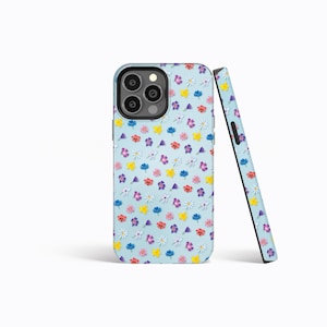 PASTEL BLUE WILDFLOWER Floral Cool Phone Case | iPhone 16/15/14/13/12 Pro Max MagSafe | Galaxy S24/S23/S22 Ultra | Pixel 7/8/9 | Slim Tough