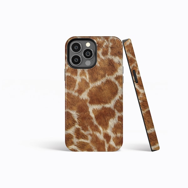 GIRAFFE FUR Protective Hard Phone Case | iPhone 15/14/13/12/11 Pro Max MagSafe | Galaxy S23/S22/S21 Ultra | Pixel 6/7 Pro | Slim Tough Cover