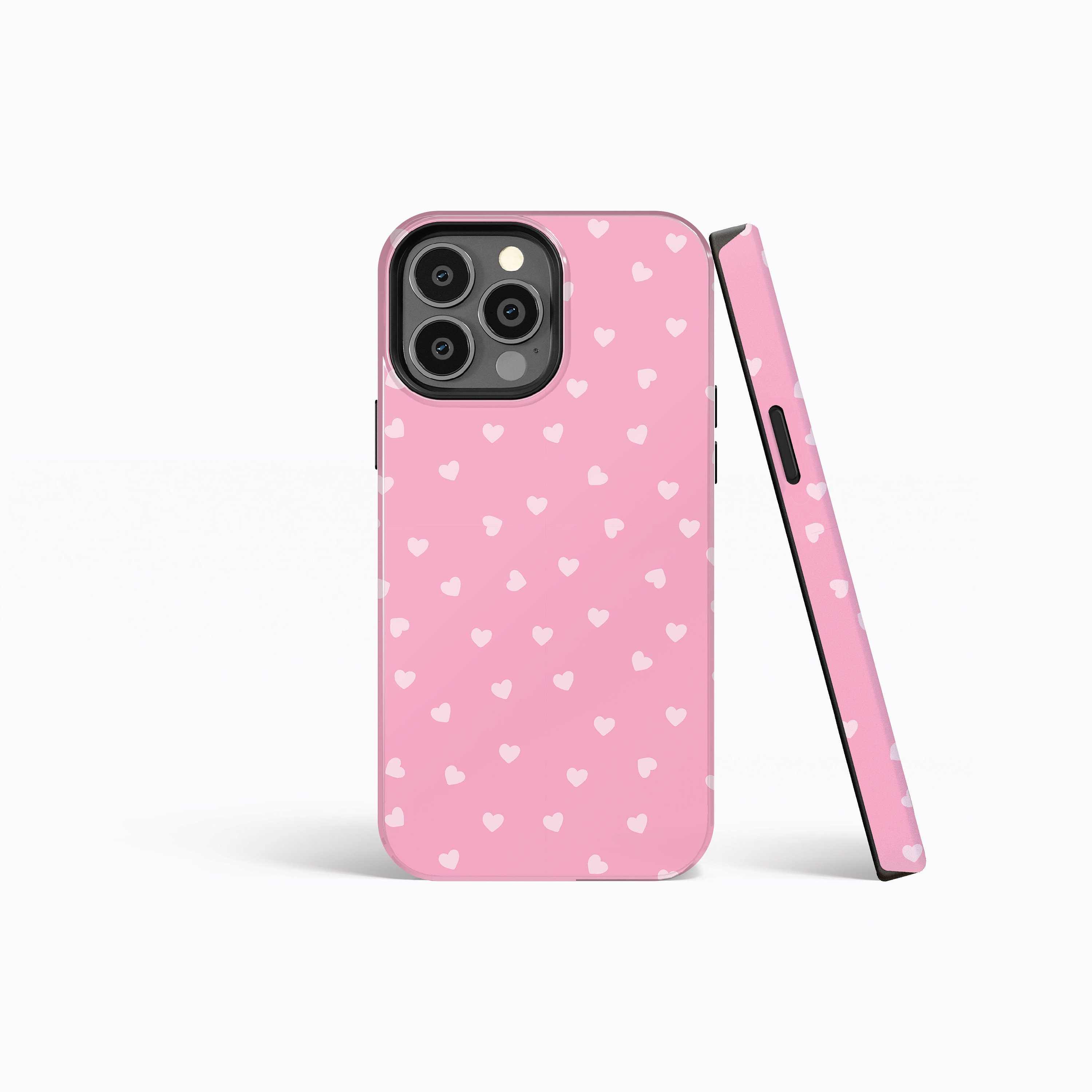 iPhone12/12Proケース (LightGray x Pink) For iPhone 12 & iPhone 12 Pro 3in1 Two Tone Shockproof
