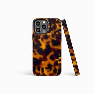 TORTOISE SHELL Print - Protective Phone Case for iPhone 14 13 12 11 Xs Xr MagSafe & Galaxy S23 S22 S21 S20 Plus Ultra -Slim Tough