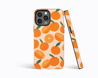 【Breezfy】ORANGE TREE iPhone 15 Galaxy 23 ケース Amazon.com: Orange Camo Trees Full Covered Soft Cover TPU