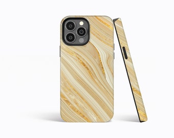 GOLD GLAM Marble Pattern Premium Phone Case | iPhone 15/14/13/12/11 Pro Max MagSafe | Galaxy S24/S23/S22 Ultra | Pixel 6/7 Pro | Slim Tough