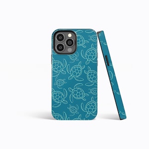 TURTLES PATTERN Protective Phone Case | iPhone 16/15/14/13/12 Pro Max MagSafe | Galaxy S24/S23/S22 Ultra | Pixel 7/8/9 | Slim Tough