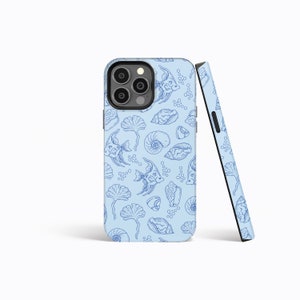 HANDDRAWN SEA Protective Phone Case | iPhone 16/15/14/13/12 Pro Max MagSafe | Galaxy S24/S23/S22 Ultra | Pixel 6/7 Pro | Slim Tough Cover