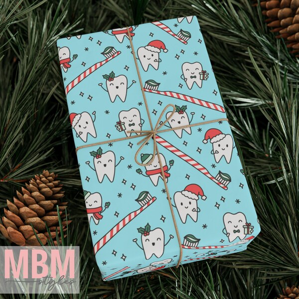 Teeth Wrapping Paper Etsy