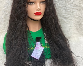 Ready to ship HD full lace Knotless light weight boho goddess box braids with 100% human hair curls