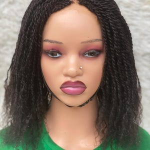 Ready to ship virgin Afro kinky 4 C  100% human hair small sized twist wig