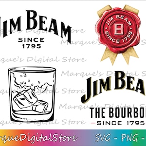 Jim Beam Whishey Svg, Bourbon Svg, Whiskey Svg Bundle, Liquor Svg, Alcohol Whiskey Svg, Whiskey Design Svg, Whiskey Label Svg, Digital
