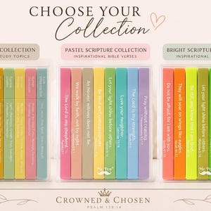 Bible Highlighter Set | Choose Your Collection | Theme, Pastel or Bright Scripture | Bible Journaling | Christian Gift