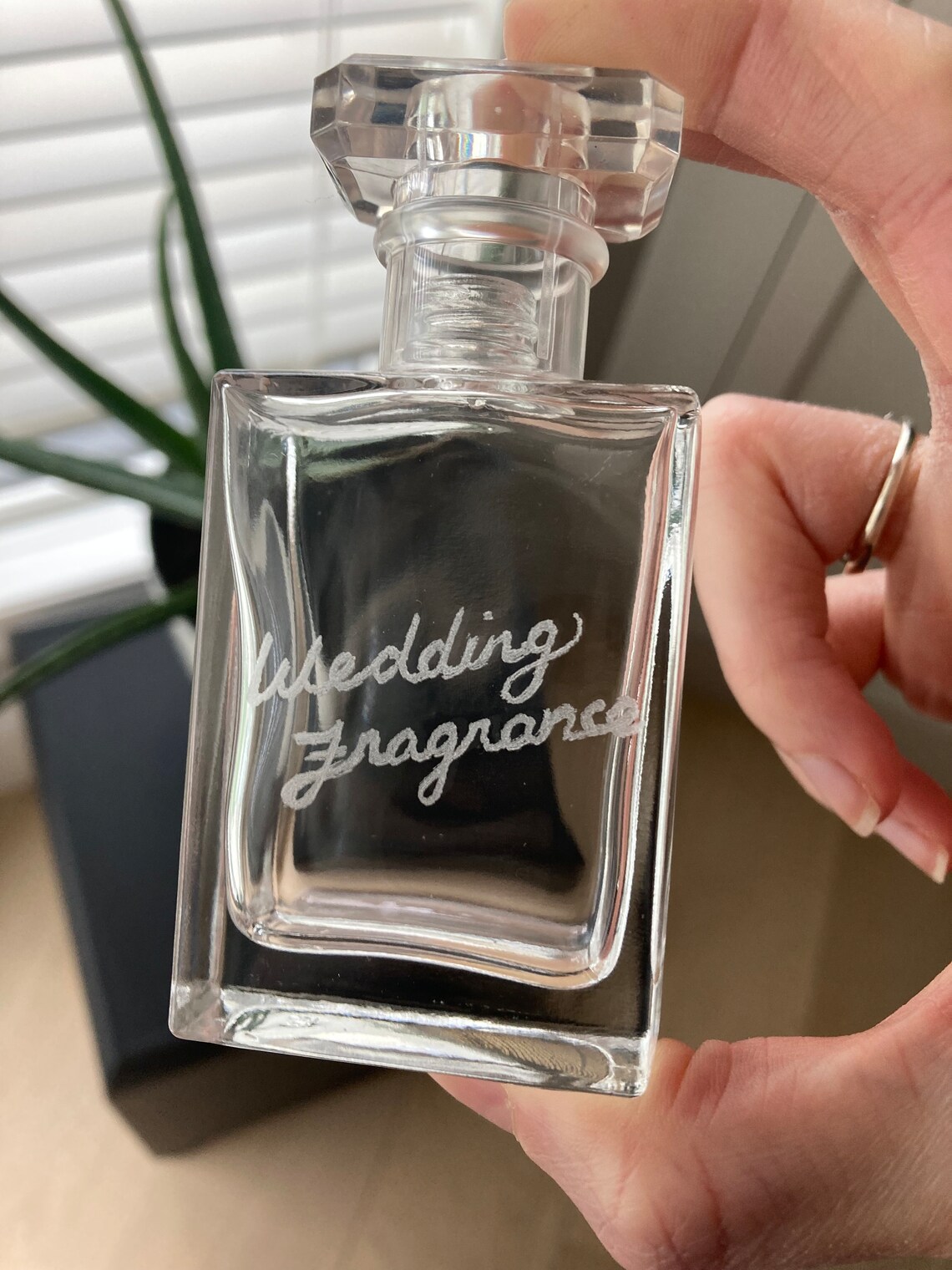 Wedding Hand Engraved Perfume Bottle Etsy