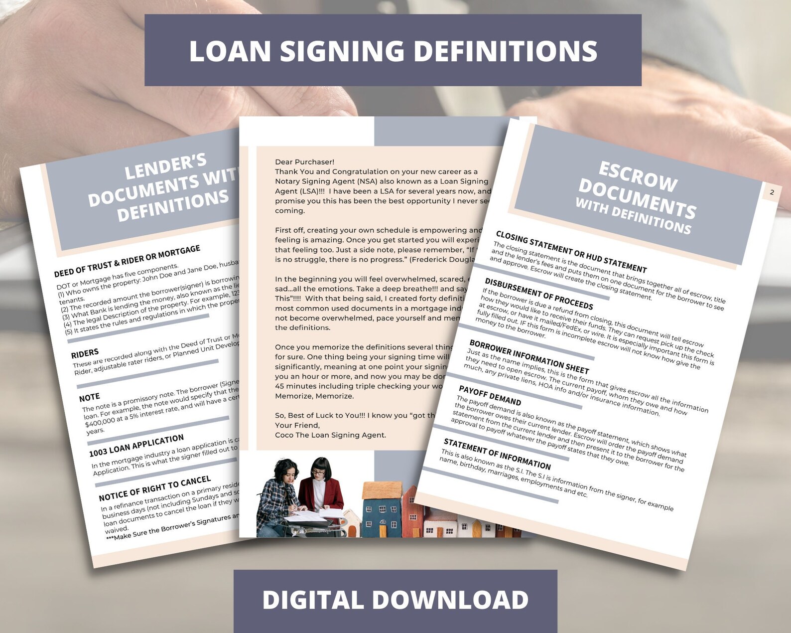 LOAN SIGNING AGENT Notary Signing Agent for Beginners Escrow Lender