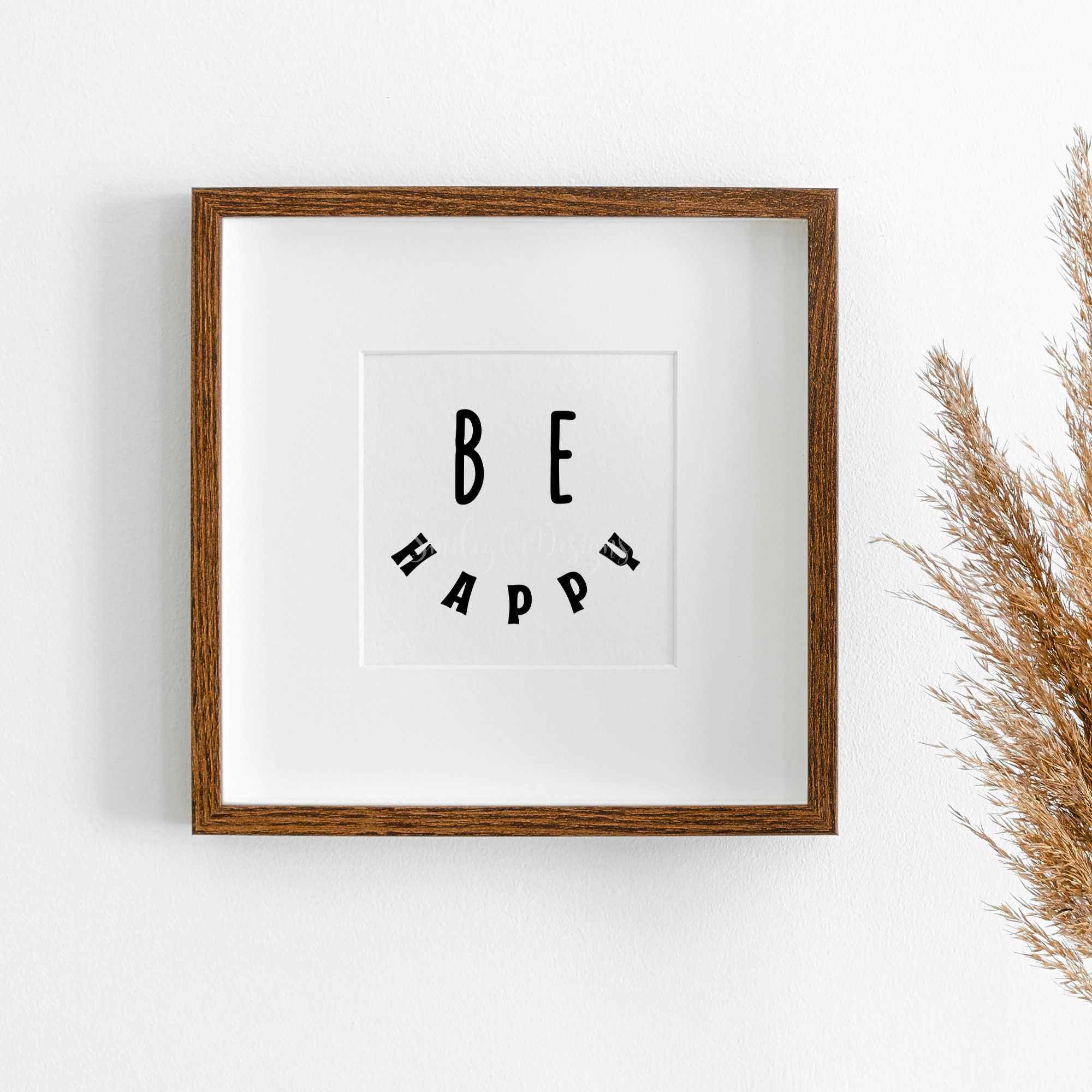 Be Happy SVG PNG PDF Smiley Face Instant Download - Etsy Australia