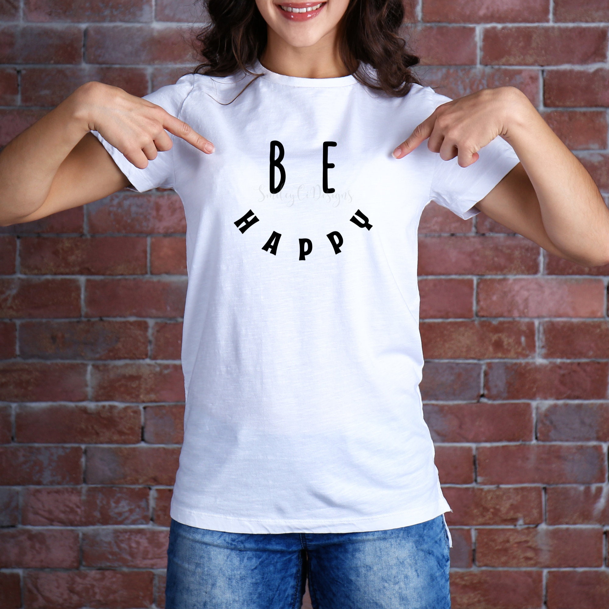 Be Happy SVG PNG PDF Smiley Face Instant Download - Etsy Australia
