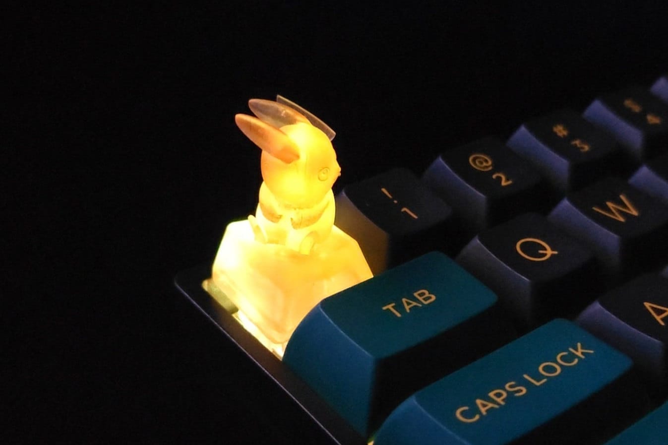 Pikachu RGB Custom Artisan Keycap Etsy