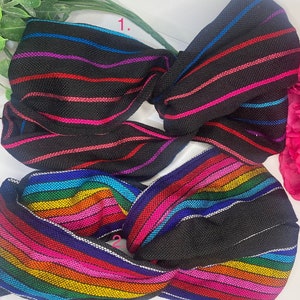 Mexican Knotted Elastic Band Heandband. Mexican Artesanal Headband.Handmade Mexican knotted Headband