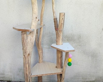 Arbre A Chat Bois Etsy France