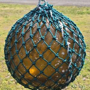 Galleggianti da pesca giapponesi in tessuto non tessuto, colore marrone ambra, diametro 35,5 cm. Opzioni disponibili al momento del pagamento.