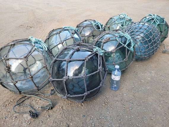 13 to 14 Inch Diameter Japanese Fishing Floats With Nets. Choose Options at  Checkout 