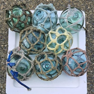 Netted 4 inch Authentic Japanese Fishing float (each), options
