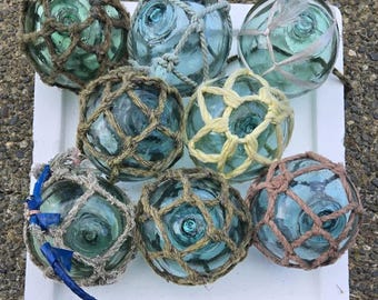 Netted 4 inch Authentic Japanese Fishing float (each), options