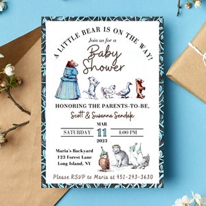Little Bear - Baby Shower - Invitation - classic book series