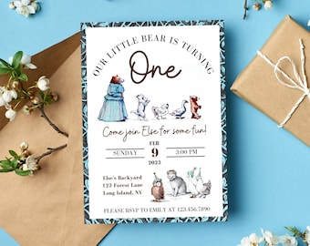 Little Bear Books - Little Bear Show - Birthday - Invitation - Toddler - Baby