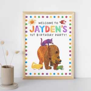 Brown Bear, Brown Bear - Birthday - Welcome Sign