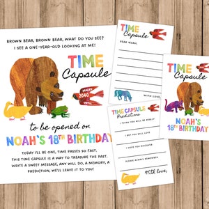 Brown Bear Brown Bear, Birthday, Time Capsule, First Birthday, World of Eric