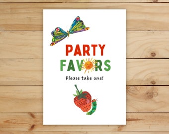 Very Hungry Caterpillar Food Tags Food Labels Birthday Party Baby ...